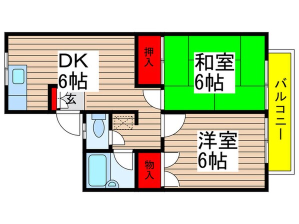 北方フラッツの物件間取画像